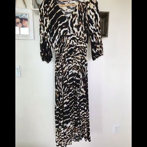 Tiger print maxi dress